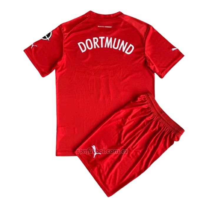 Camiseta Borussia Dortmund Portero Nino 2022-2023 Rojo